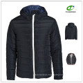 2015 impermeable con capucha acolchada chaqueta de nylon brillante mens para el invierno